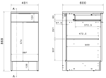 Επιδαπέδιο ντουλάπι Evoria 40 2D - Image 3