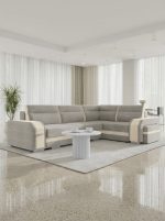Γωνιακός Καναπές Assan-Μπεζ - Γκρι-Δεξιά - Image 2