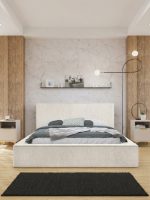Επενδυμένο Κρεβάτι Glexi-Εκρού-160 x 200 - Image 4