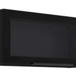Κρεμαστή βιτρίνα Universal 80 GUS 36 MDF 1F-Μαύρο