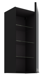 Κρεμαστή βιτρίνα Universal 40 GS 90 1F-Μαύρο - Image 2
