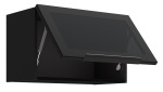 Κρεμαστή βιτρίνα Universal 60 GUS 36 MDF 1F-Μαύρο - Image 2