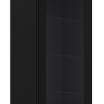 Κρεμαστή βιτρίνα Universal 40 GS 90 1F-Μαύρο