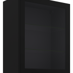 Κρεμαστή βιτρίνα Universal 60 GS 72 1F-Μαύρο