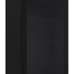Κρεμαστή βιτρίνα Universal 60 GS 90 1F-Μαύρο