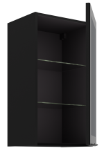 Κρεμαστή βιτρίνα Universal 40 GS 72 1F-Μαύρο - Image 2