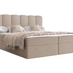 Επενδυμένο Κρεβάτι Softi I-Μπεζ-160 x 200