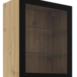 Κρεμαστή βιτρίνα Universal 60 GS 72 1F-Φυσικό – Μαύρο