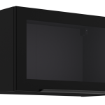 Κρεμαστή βιτρίνα Universal 60 GUS 36 MDF 1F-Μαύρο