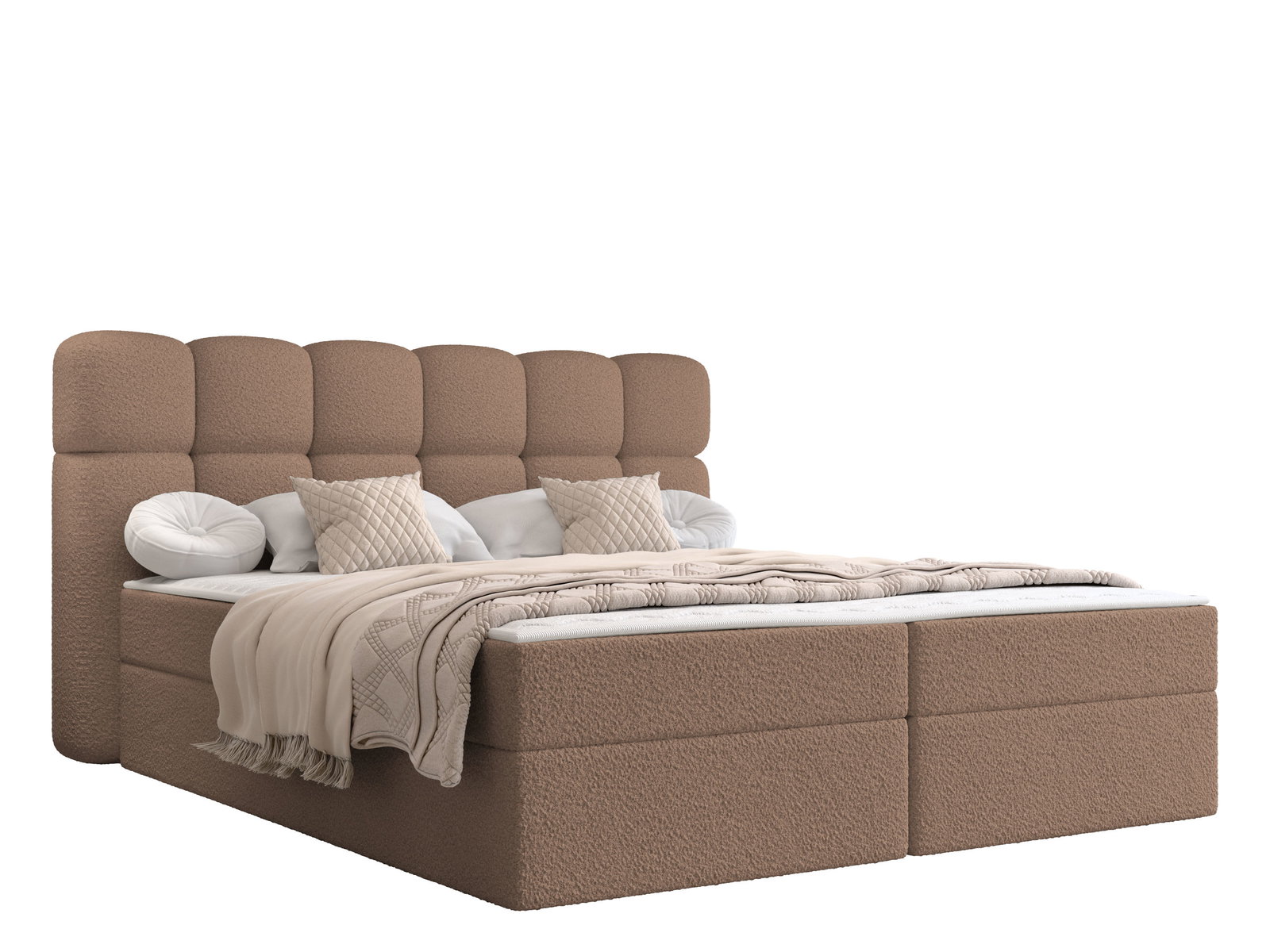 kjdqw0tvzyiw6r44d5qbjotypm26 Επενδυμένο Κρεβάτι Softi II-Καφέ-180 x 200 - Image 1