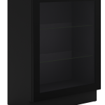 Επιδαπέδια βιτρίνα Universal 60 DW 1F BB-Μαύρο
