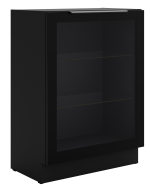 Επιδαπέδια βιτρίνα Universal 60 DW 1F BB-Μαύρο