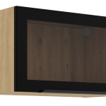 Κρεμαστή βιτρίνα Universal 60 GUS 36 MDF 1F-Φυσικό – Μαύρο