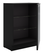 Επιδαπέδια βιτρίνα Universal 60 DW 1F BB-Μαύρο - Image 2