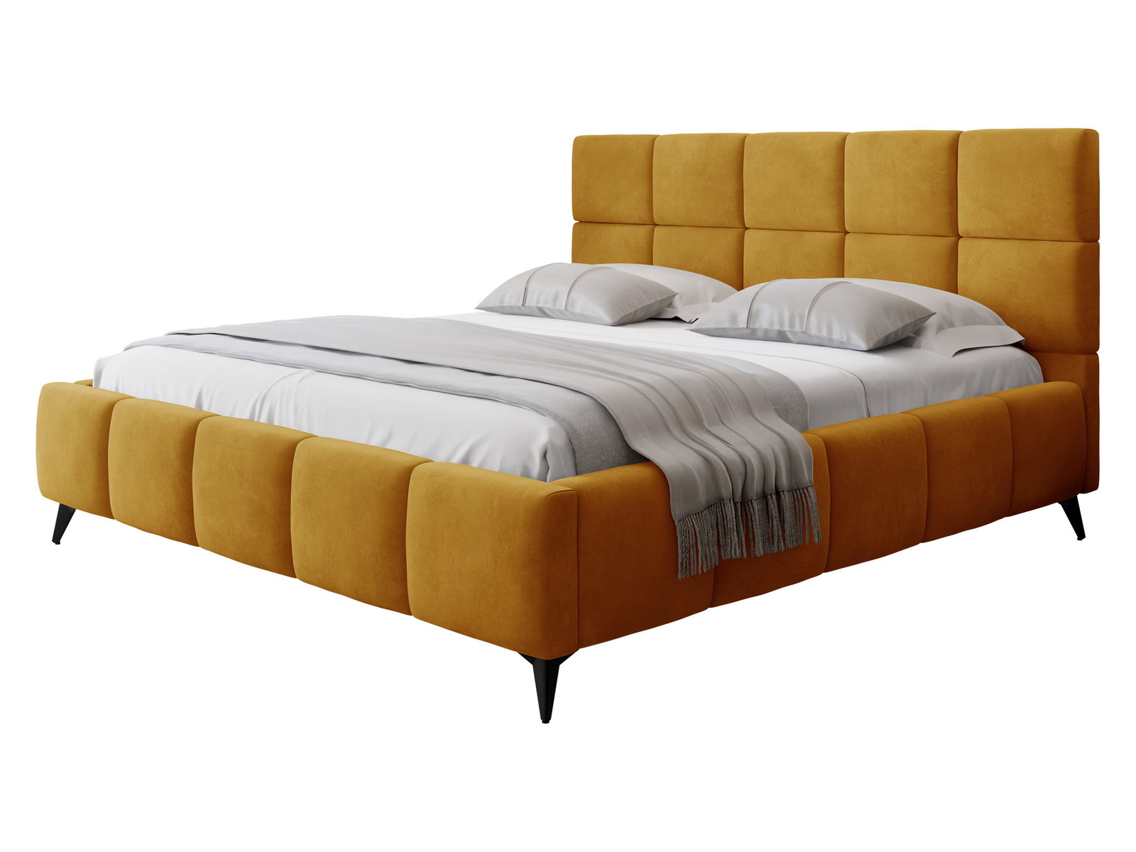 wuk86wnu0c1o31y8b2sqm8g7guke Επενδυμένο Κρεβάτι Amber Velluto-Τερακότα-160 x 200 - Image 1