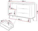 Μπουφές Lante Mini-Λευκό - Image 3