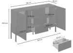 Μπουφές Plum 2D3D mini-Μαύρο - Image 3