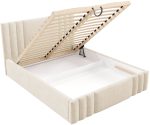 Επενδυμένο Κρεβάτι Ribo-Μπεζ-180 x 200 - Image 5