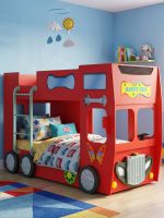 Κρεβάτι παιδικό Happy Bus-Kokkino - Image 6