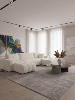 Γωνιακός καναπές Furyn U-Κρεμ - Image 7