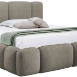 Επενδυμένο Κρεβάτι Bianco-Γκρι - Καφέ-160 x 200