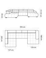 Γωνιακός Καναπές Bason XL-Δεξιά - Image 3