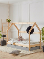 Συρτάρι Για Κρεβάτι HouseBed-Γκρί - Image 3