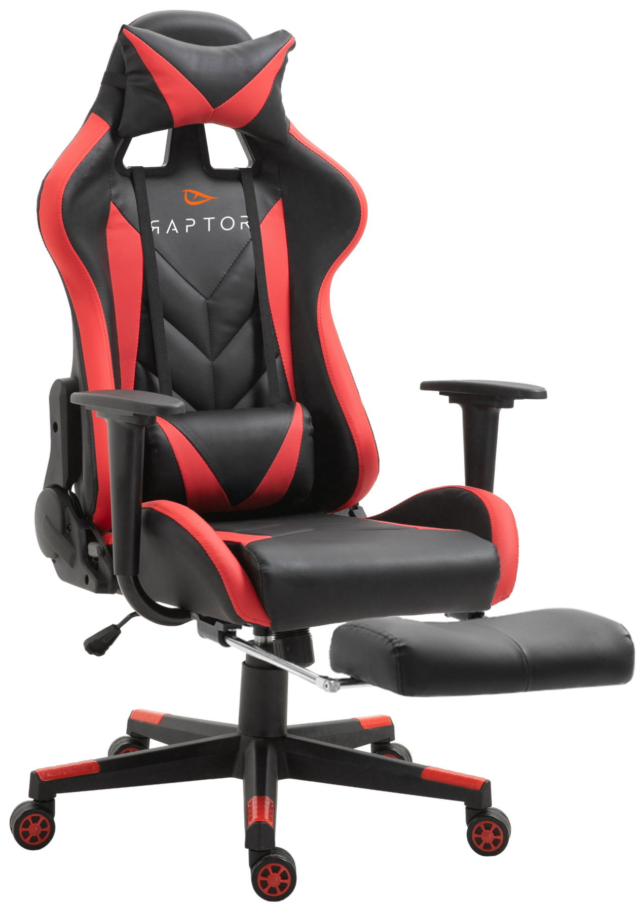 raptor-5903-red-angle Καρέκλα Gaming Raptor Stellar-Kokkino - Image 1
