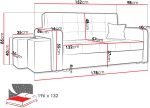 Καναπές Viva Home Τριθέσιος-Αριστερή-Kyano - Image 3