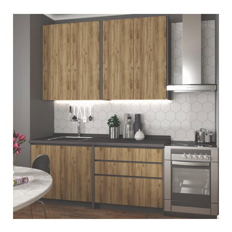 image_690217_cuisine-design-gris-anthracite-et-aspect-chene-bingo Σύνθεση κουζίνας Miranda - Image 1