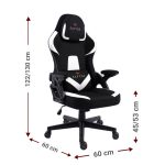 Καρέκλα Gaming Raptor Fury-Leuko - Image 3