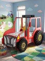 Κρεβάτι παιδικό Tractor-Kokkino - Image 7
