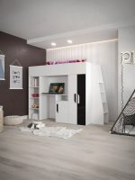 Πολυλειτουργικό κρεβάτι Party XV-Leuko-Mauro - Image 6