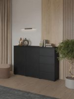 Μπουφές Domus-Μαύρο - Image 2