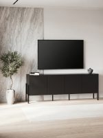 Έπιπλο τηλεόρασης Plum-Μαύρο - Image 6