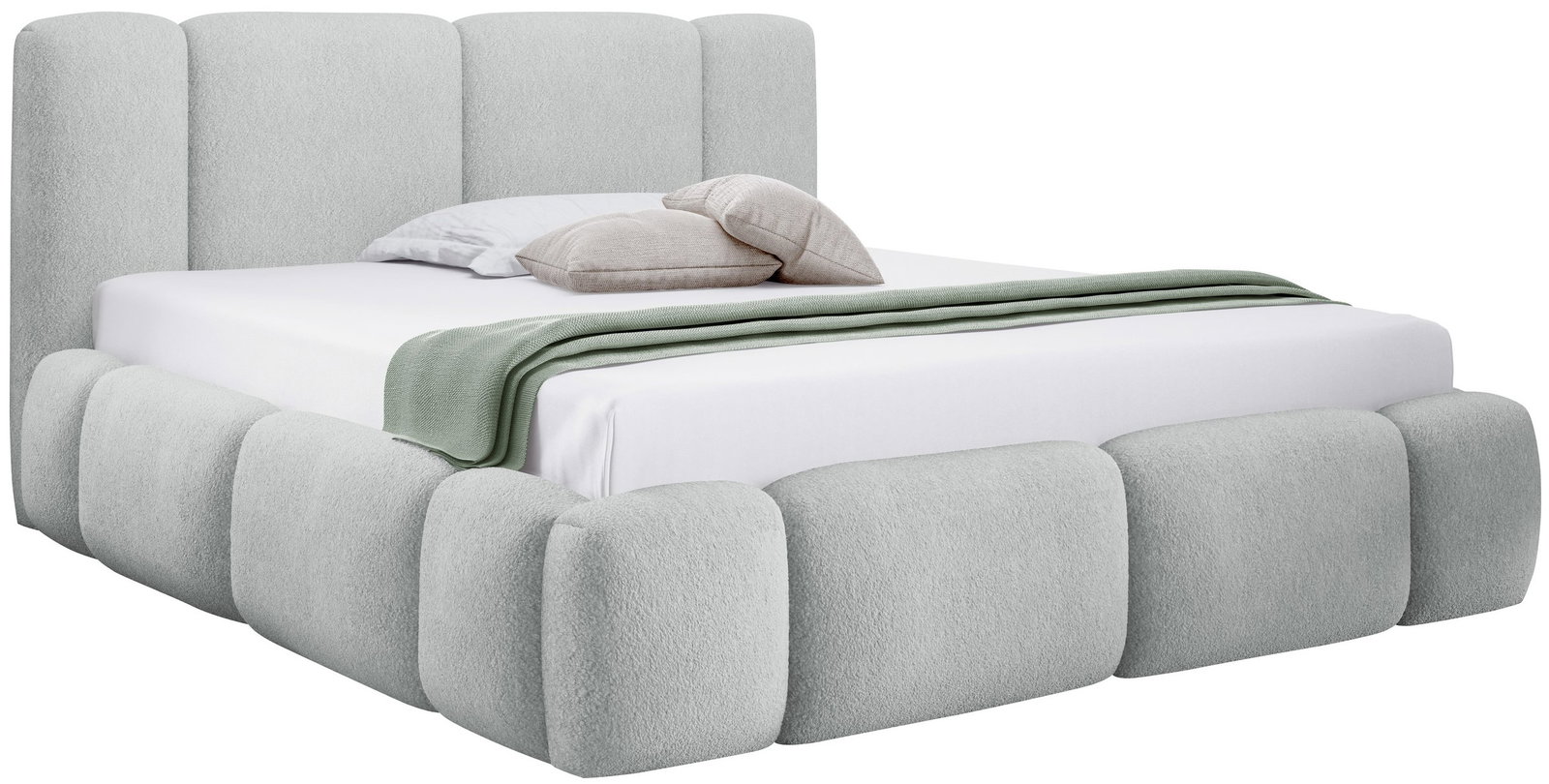 x72wdsjmml3u2mcagspuyqnxv183 Επενδυμένο Κρεβάτι Bianco-Γκρι Ανοιχτό-200 x 200 - Image 1