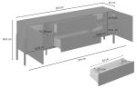 Έπιπλο τηλεόρασης Plum 2D2D-Μαύρο - Image 3