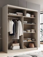 Ντουλάπα Shelvia 180 συρόμενη -Cashmere - Image 8