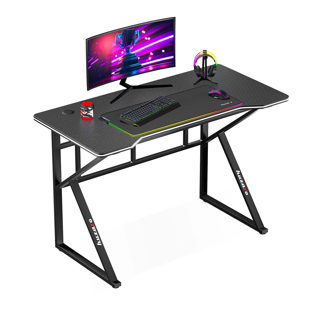 abi5okv3vozx6ix8ux37fki24psl Γραφείο Gaming Hero 1.6 – Μαύρο - Image 1
