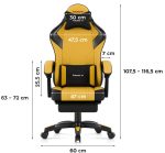Καρέκλα Gaming Force 3.7 – Κίτρινο - Image 3