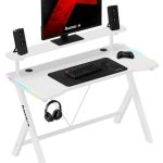 Γραφείο Gaming Hero 1.9 RGB – Λευκό