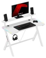 Γραφείο Gaming Hero 1.9 RGB – Λευκό