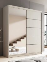 Ντουλάπα Shelvia 180 συρόμενη -Cashmere - Image 7