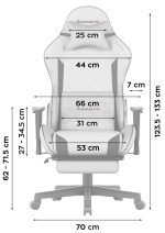 Καρέκλα Gaming Force 5.7 – Γκρί - Image 3