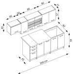 Σύνθεση κουζίνας Prima-Fusiko Anoixto - Image 2