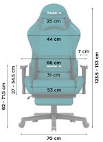 Καρέκλα Gaming Force 5.7 – Τυρκουάζ - Image 3