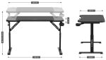 Γραφείο Gaming Hero 2.6 – Μαύρο - Image 3