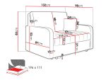 Καναπές Viva Silk II Διθέσιος-Μαύρο - Image 3