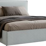Επενδυμένο Κρεβάτι Bianco Grant-Γκρι Ανοιχτό-180 x 200