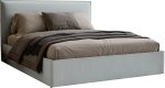 Επενδυμένο Κρεβάτι Bianco Grant-Γκρι Ανοιχτό-180 x 200